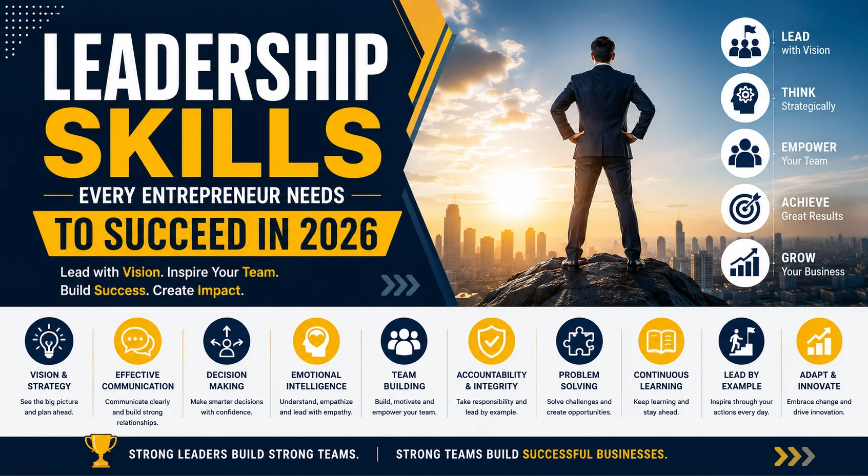 Leadership Skills Every Entrepreneur Needs to Succeed in 2026