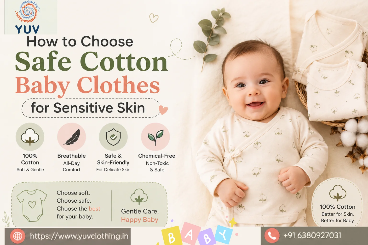 How to Choose Safe Cotton Baby Clothes for Sensitive Skin