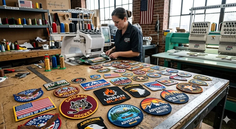 Top Benefits of Working with a Custom Embroidered Patches Maker