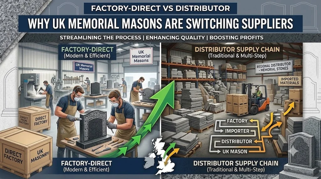 Factory-Direct vs Distributor: Why UK Memorial Masons Are Switching Suppliers