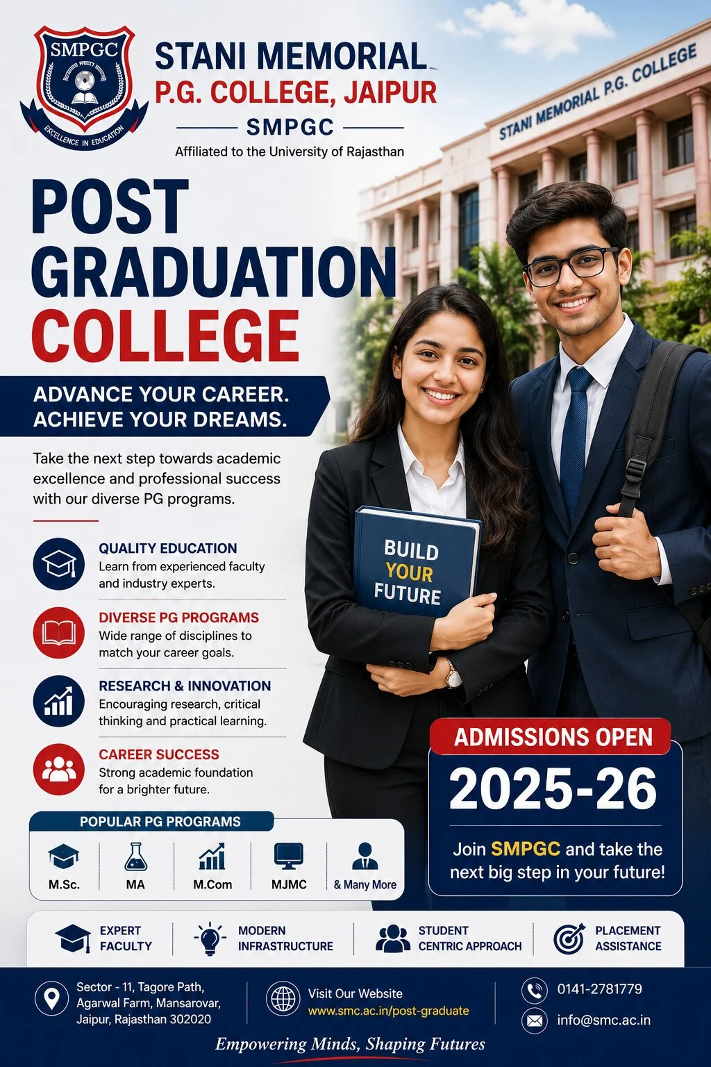 Choose the Best Post-Graduation College in Jaipur