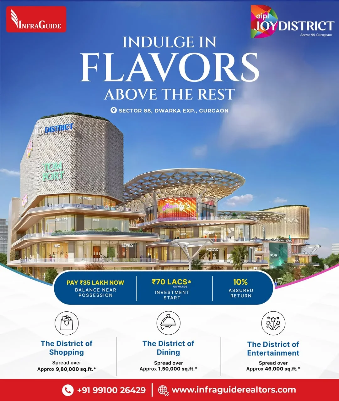 AIPL Joy District Sector 88 Gurgaon – A Modern Commercial Destination