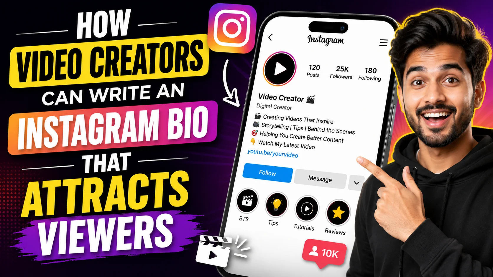 How Video Creators Can Write an Instagram Bio That Attracts Viewers