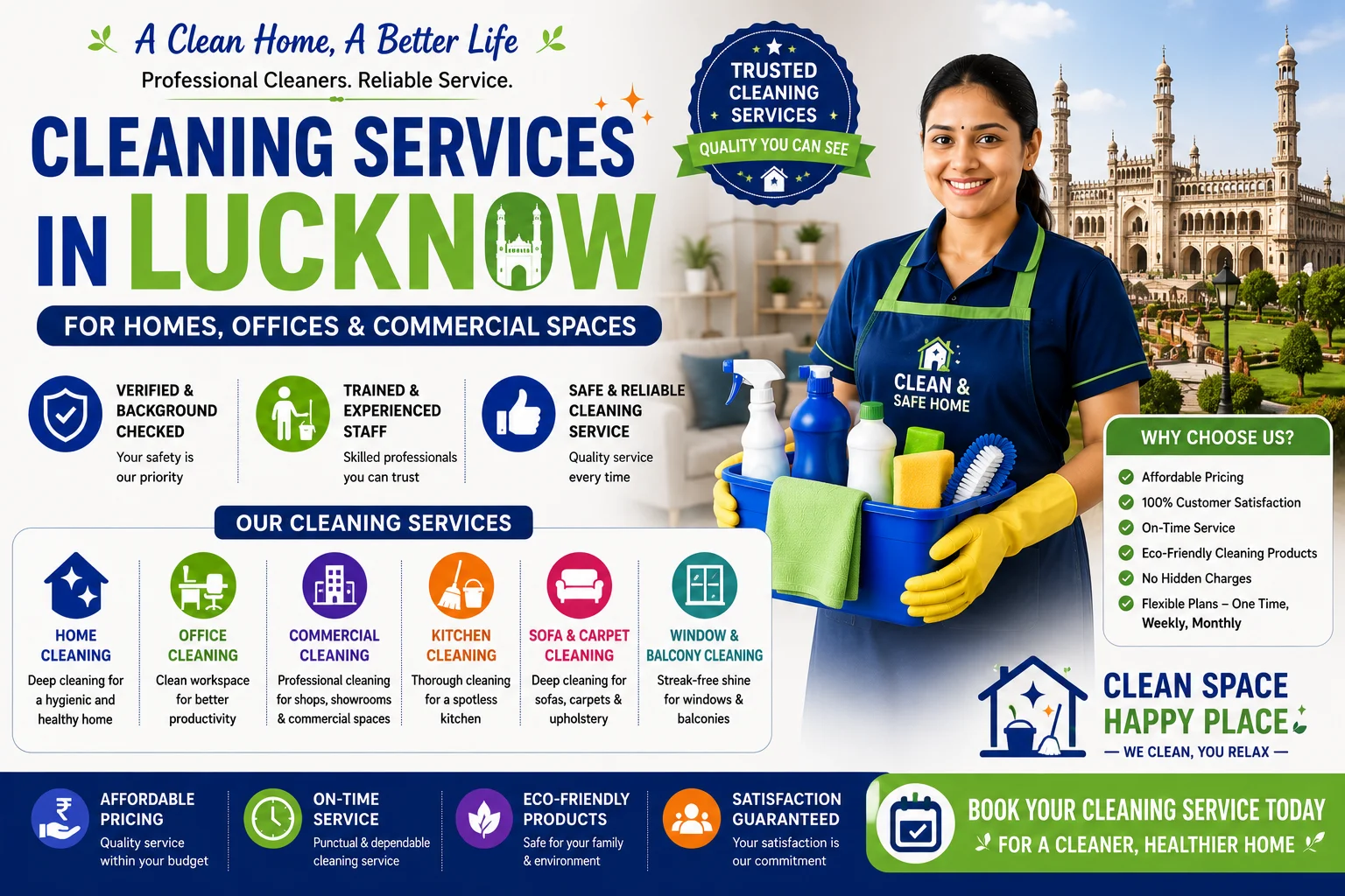 Professional Maid in Lucknow for Reliable Household Management and Family Care