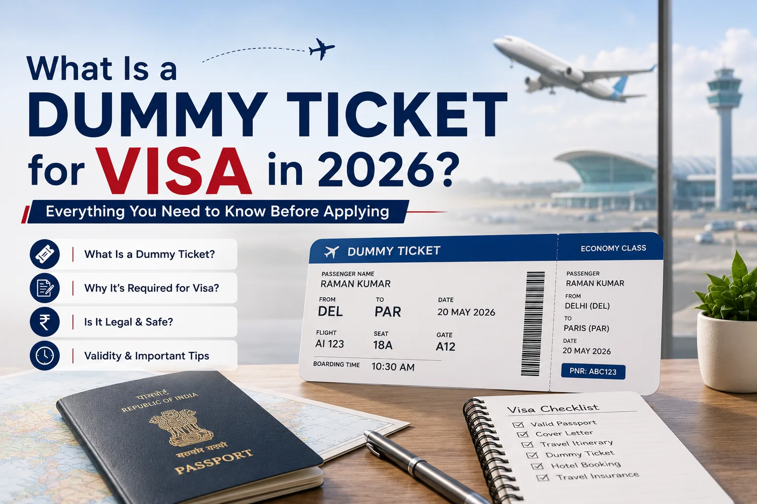 What Is a Dummy Ticket for Visa in 2026? Everything You Need to Know Before Applying