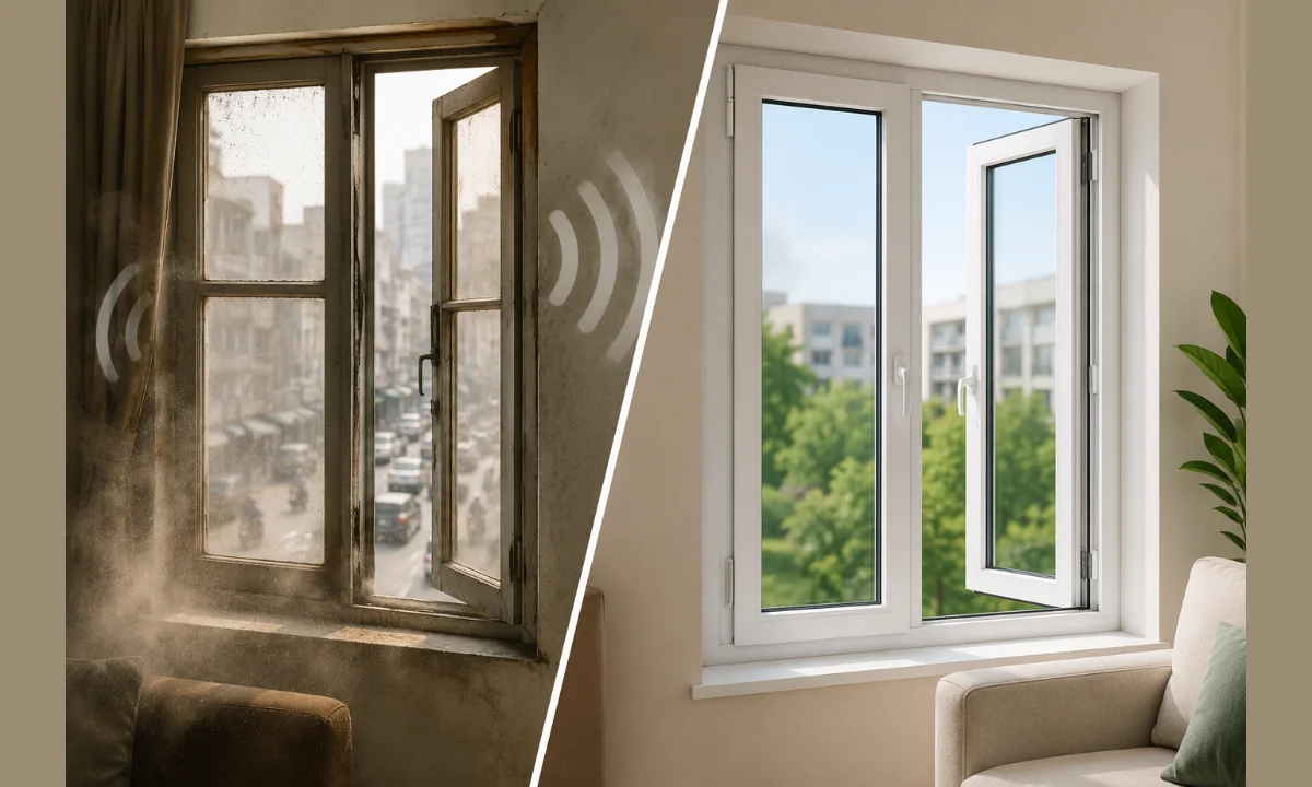 Old Windows Letting in Dust and Noise? Switch to UPVC Casement Windows