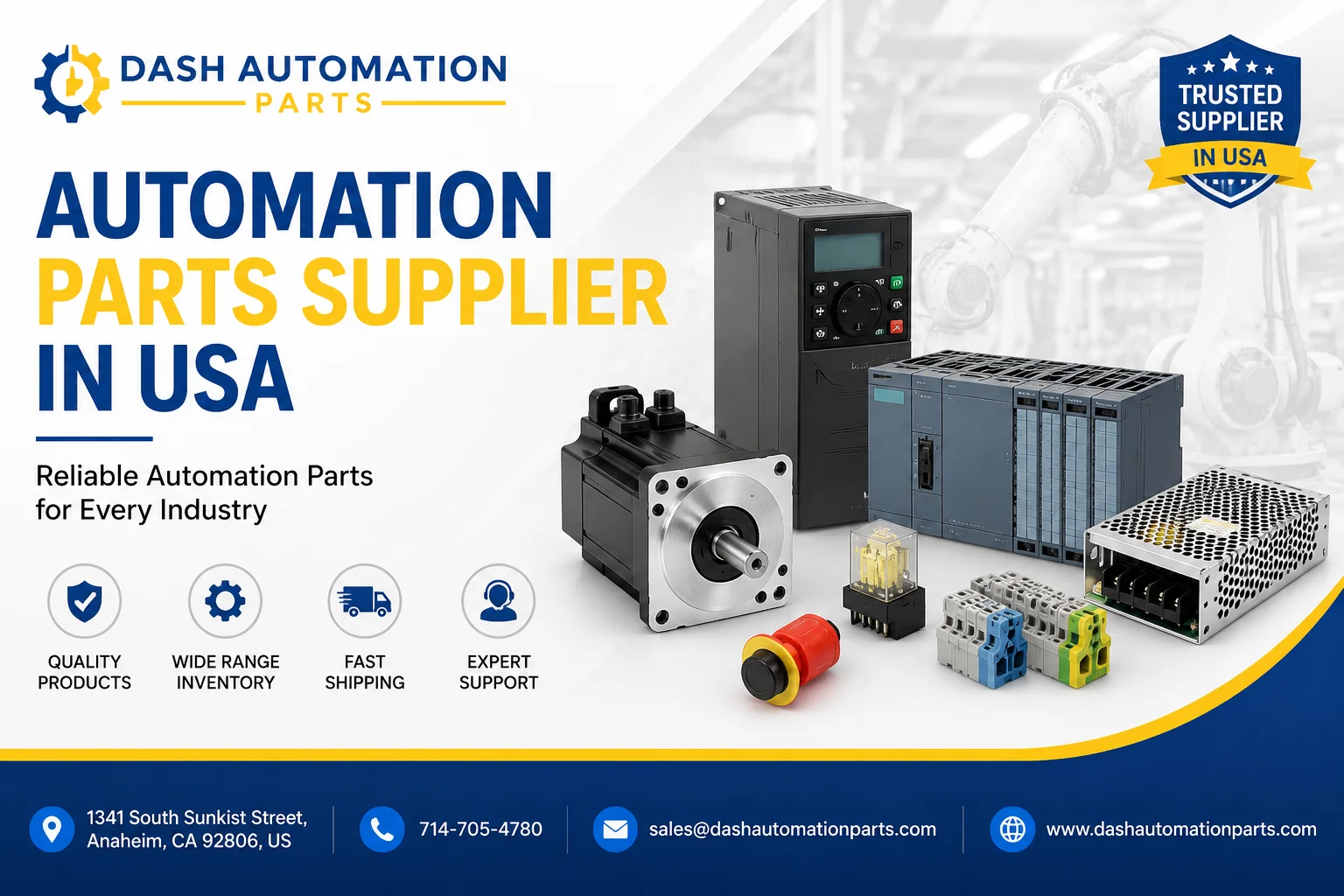 Automation Parts Supplier in USA: Reliable Industrial Automation Solutions by Dash Automation Parts