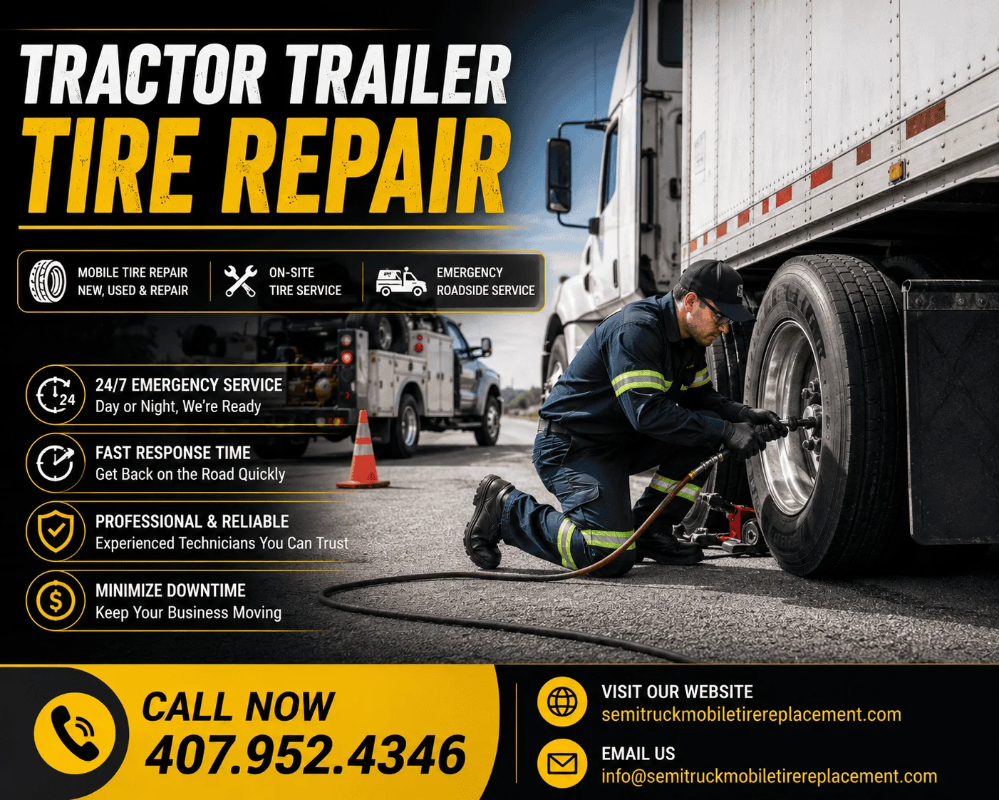 What Are the Signs You Need Tractor Trailer Tire Repair Soon?