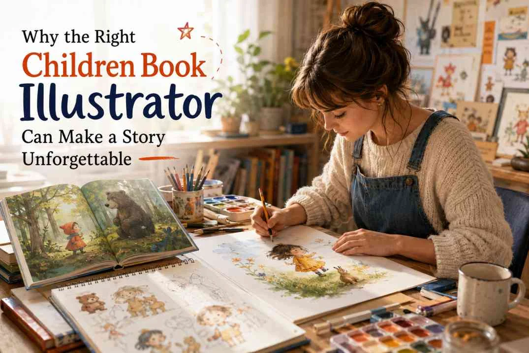 Children Book Illustrator Creating Stories Through Art
