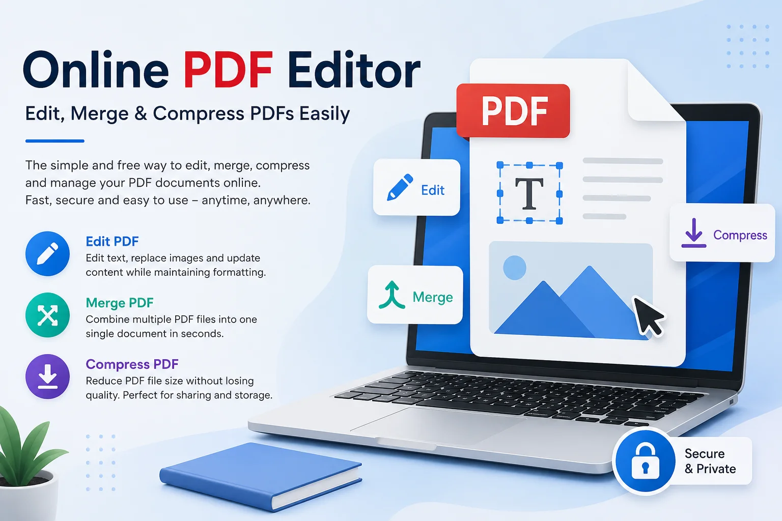 Free Online PDF Editor – Edit, Merge & Compress PDFs Easily