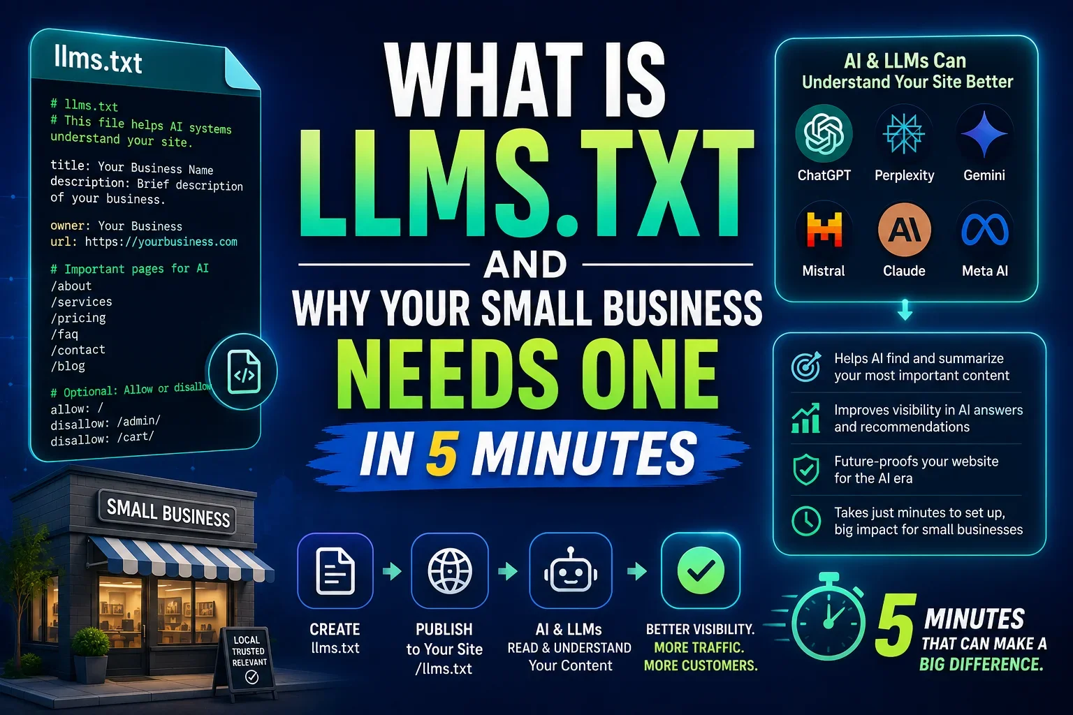 What Is llms.txt and Why Your Small Business Needs One in 5 Minutes