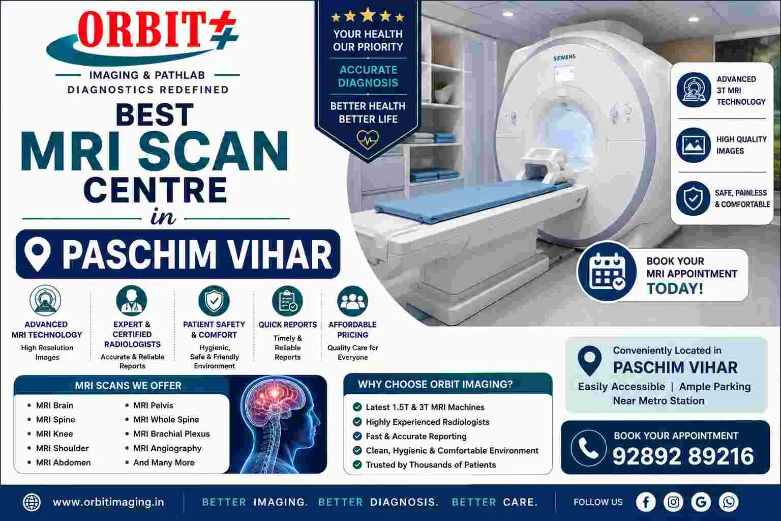 Best MRI Scan Centre in Paschim Vihar