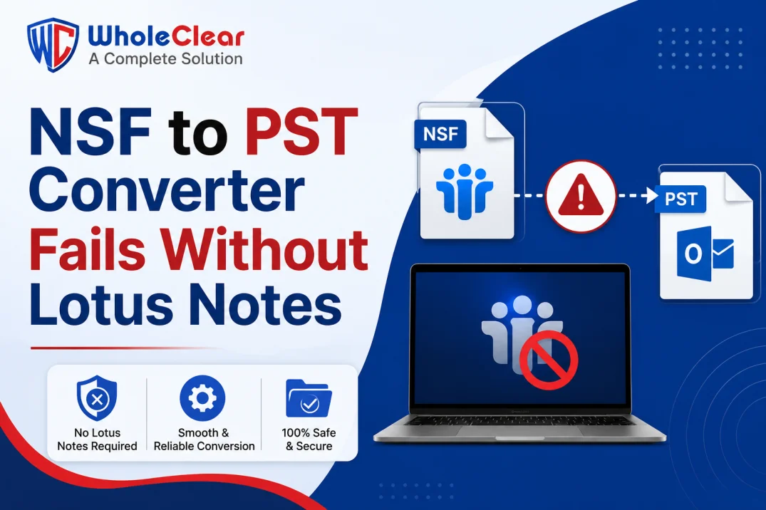 NSF to PST Converter Fails Without Lotus Notes