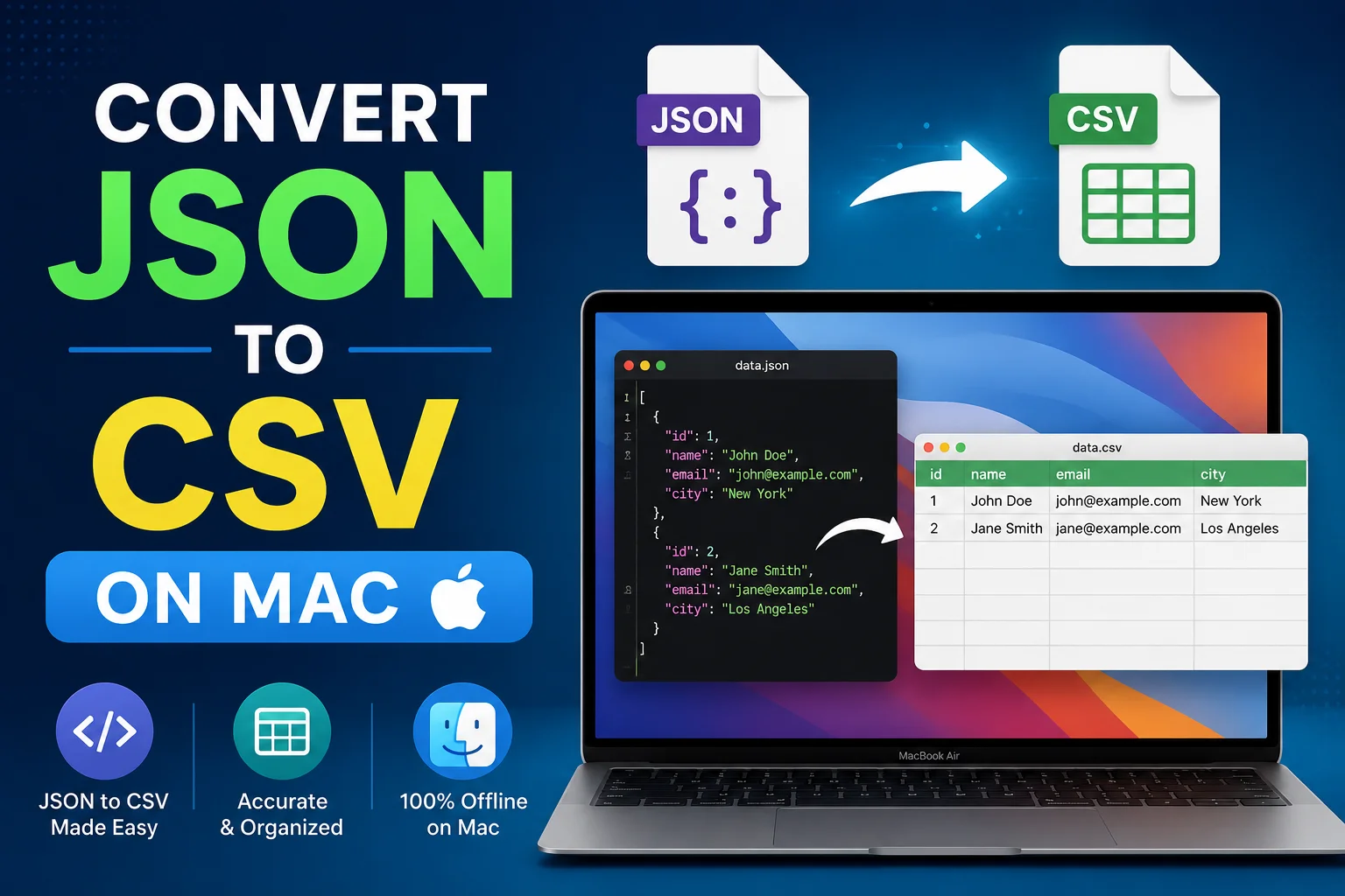 How to Convert JSON to CSV on Mac - 3 Best Techniques