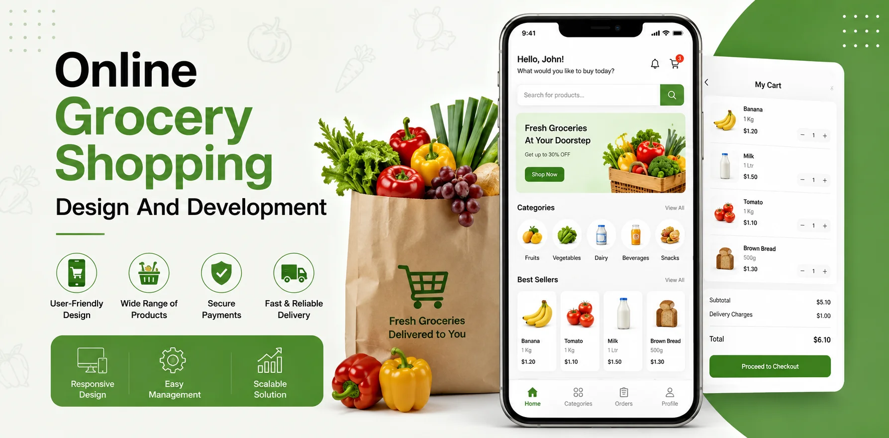 Online Grocery Shopping Design And Development