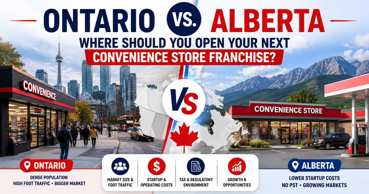 Ontario vs. Alberta: Where Should You Open Your Next Convenience Store Franchise?