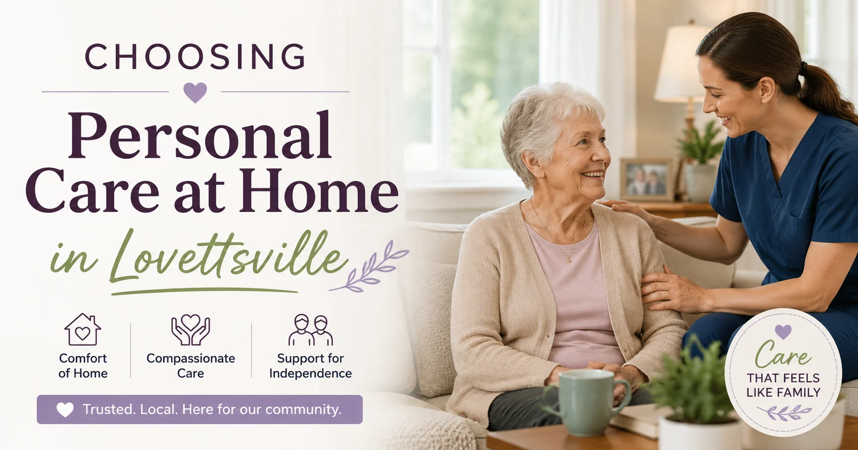 Benefits of Choosing Personal Care at Home in Lovettsville