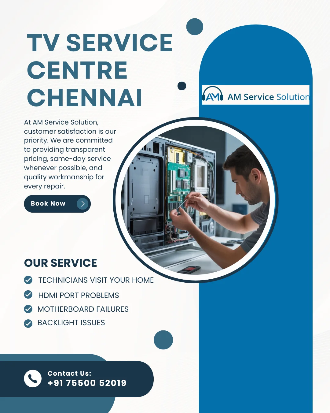 TV Service Centre Chennai | AM Service Solution