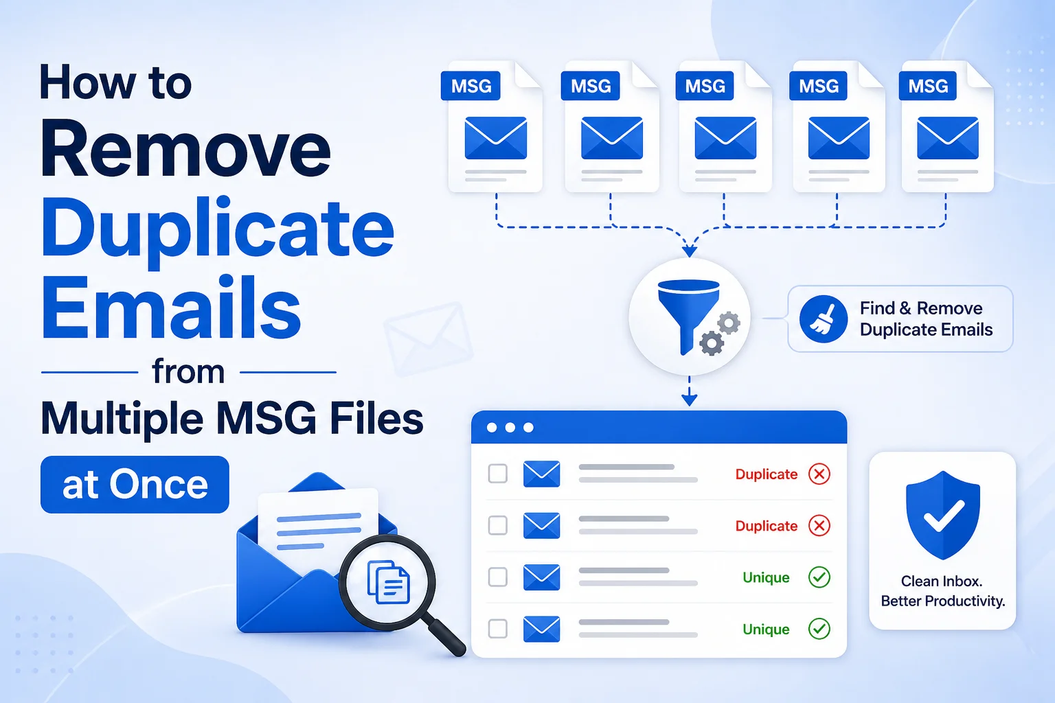 How to Remove Duplicate Emails from Multiple MSG Files at Once