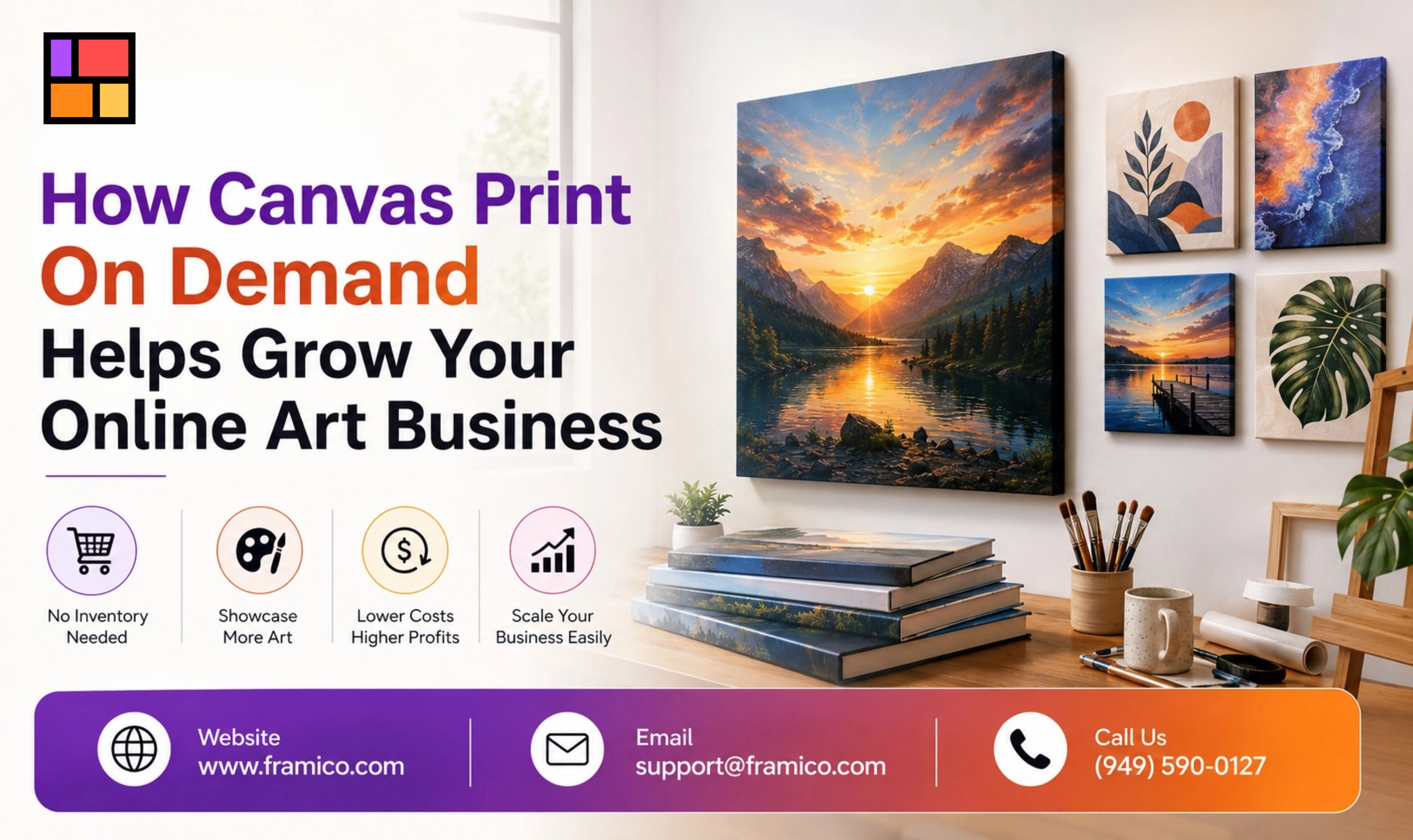 How Canvas Print On Demand Helps Grow Your Online Art Business