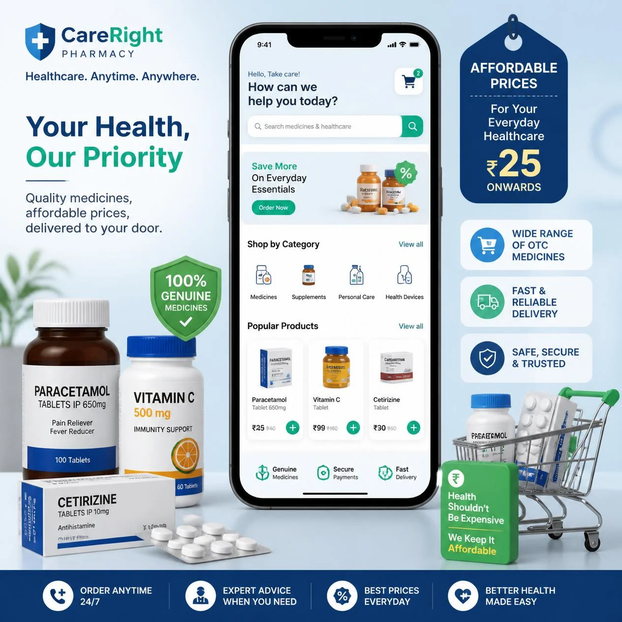 Trusted Online Pharmacy for Affordable OTC Medicines in India