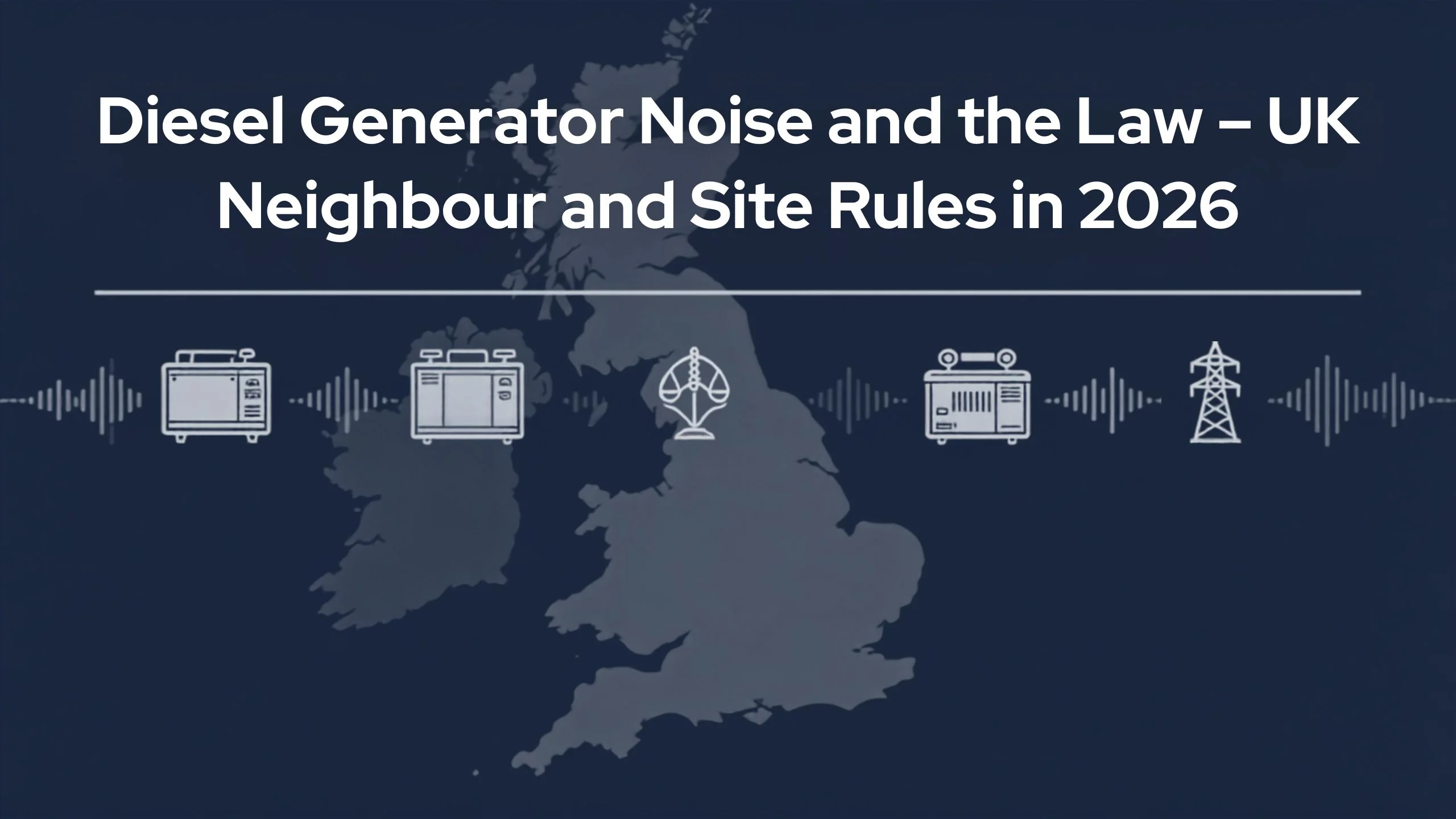 Diesel Generator Noise and the Law - UK Neighbour and Site Rules in 2026