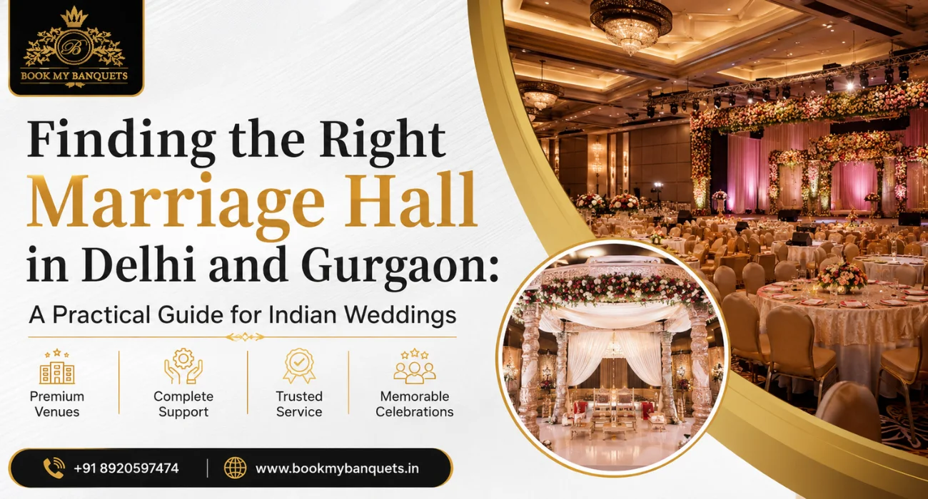 Finding the Right Marriage Hall in Delhi and Gurgaon: A Practical Guide for Indian Weddings