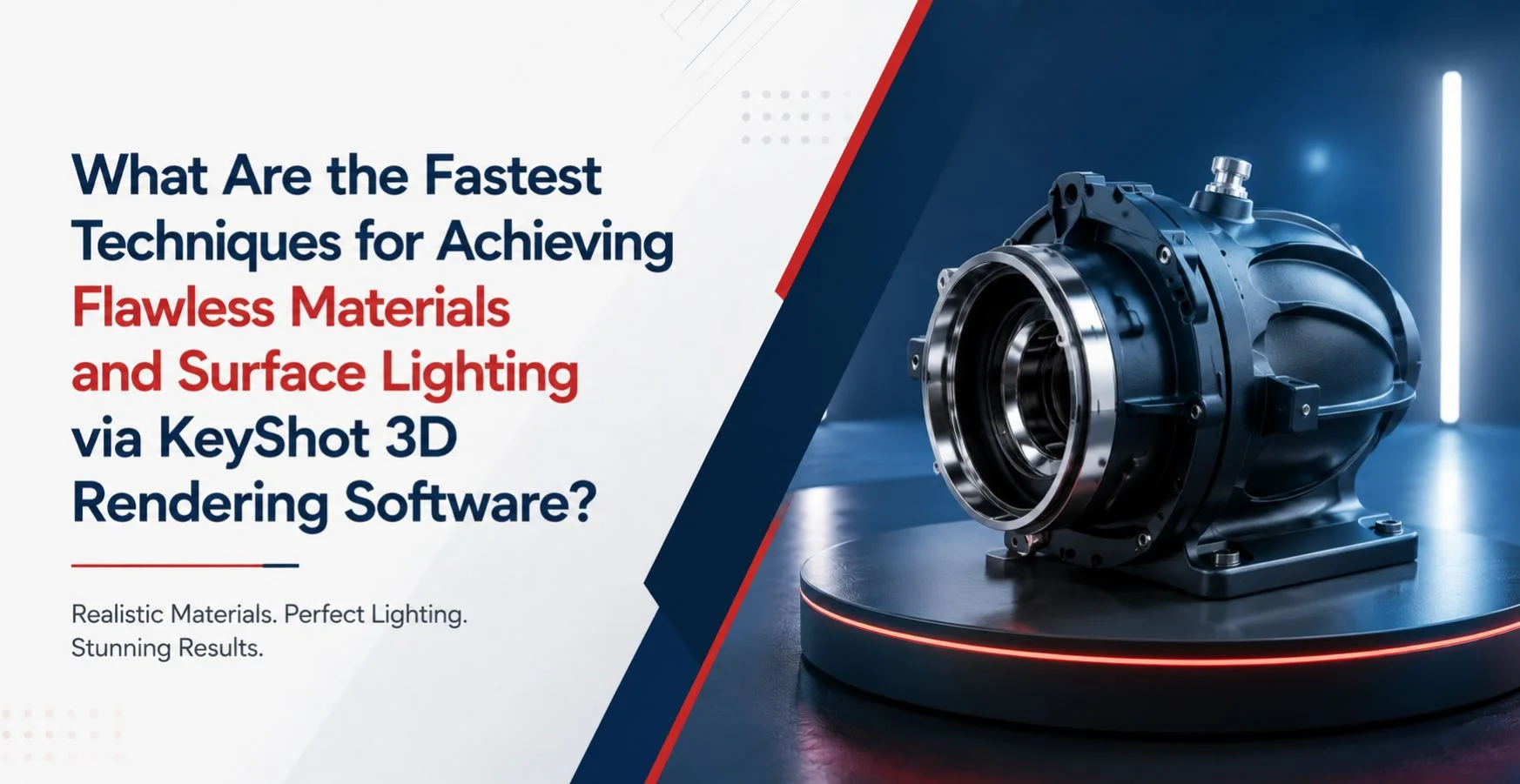 What Are the Fastest Techniques for Achieving Flawless Materials and Surface Lighting via KeyShot 3D Rendering Software?