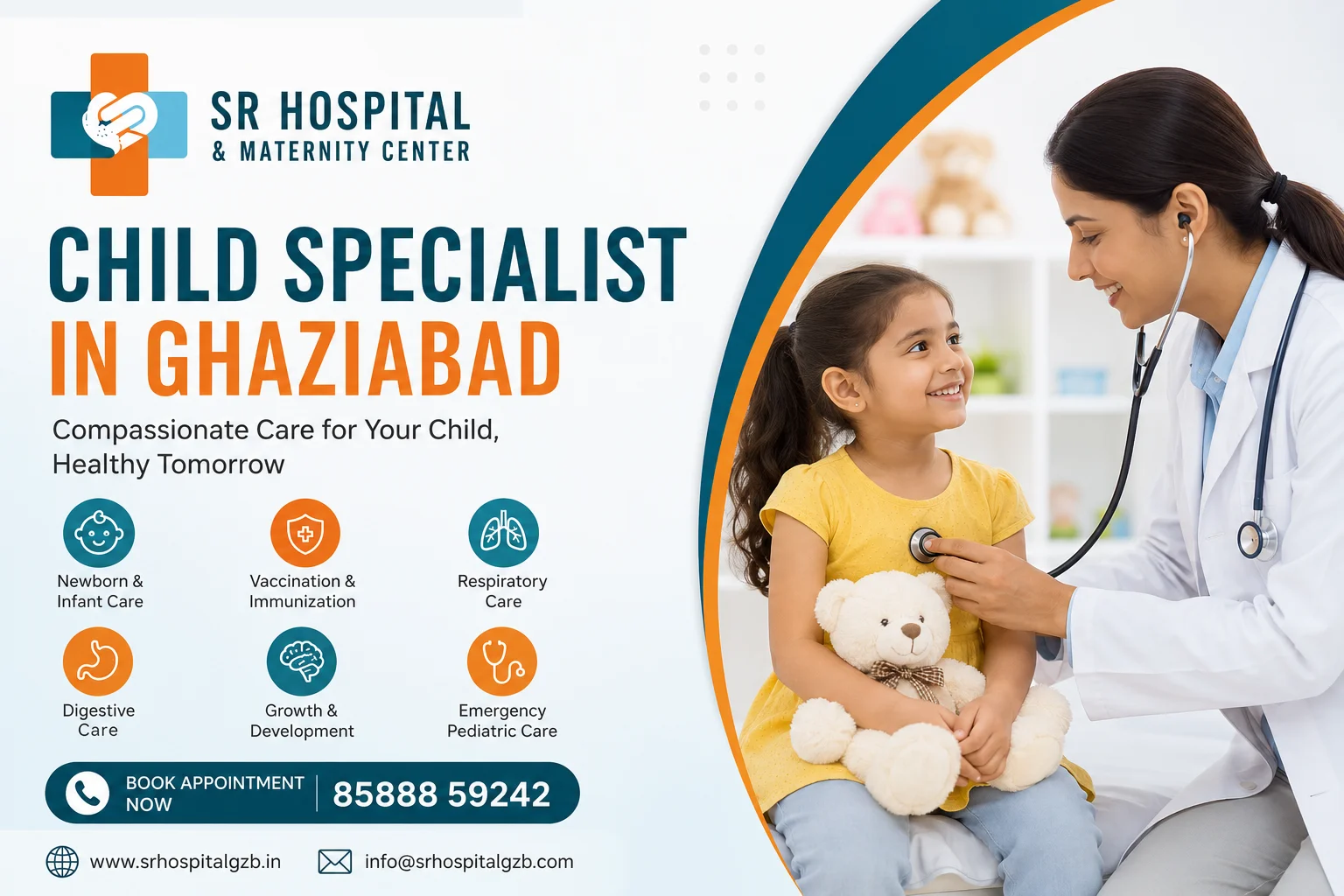 Best Child Specialist in Ghaziabad – Advanced Pediatric & Newborn Care at SR Hospital, Khora