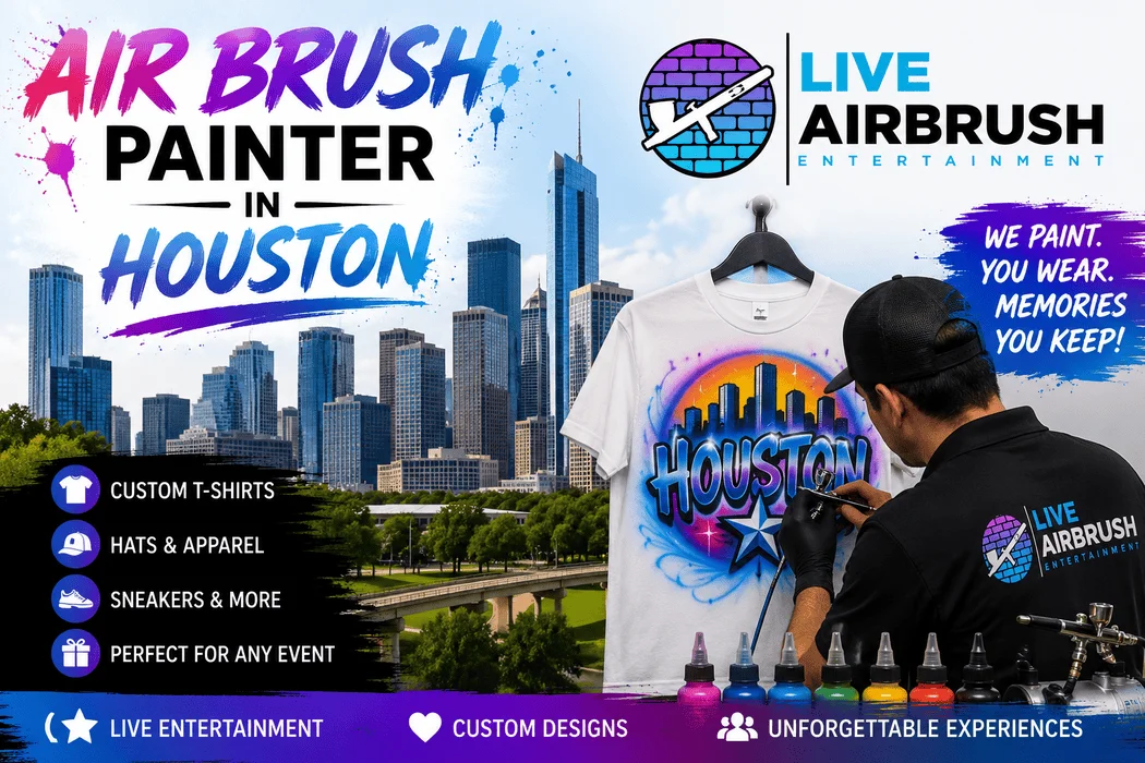 Live Air Brush Painter in Houston for Memorable Celebrations
