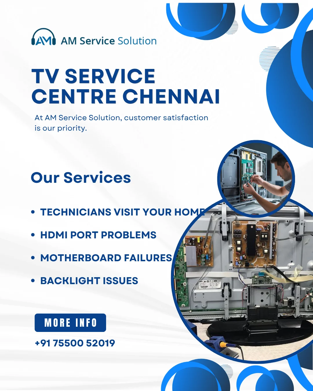 TV Service Centre Chennai | AM Service Solution