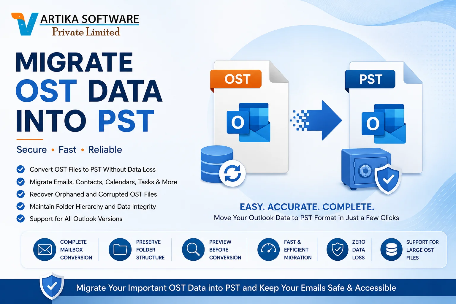 Migrate OST Data into PST - A Complete Guide for Secure Outlook Mailbox Conversion