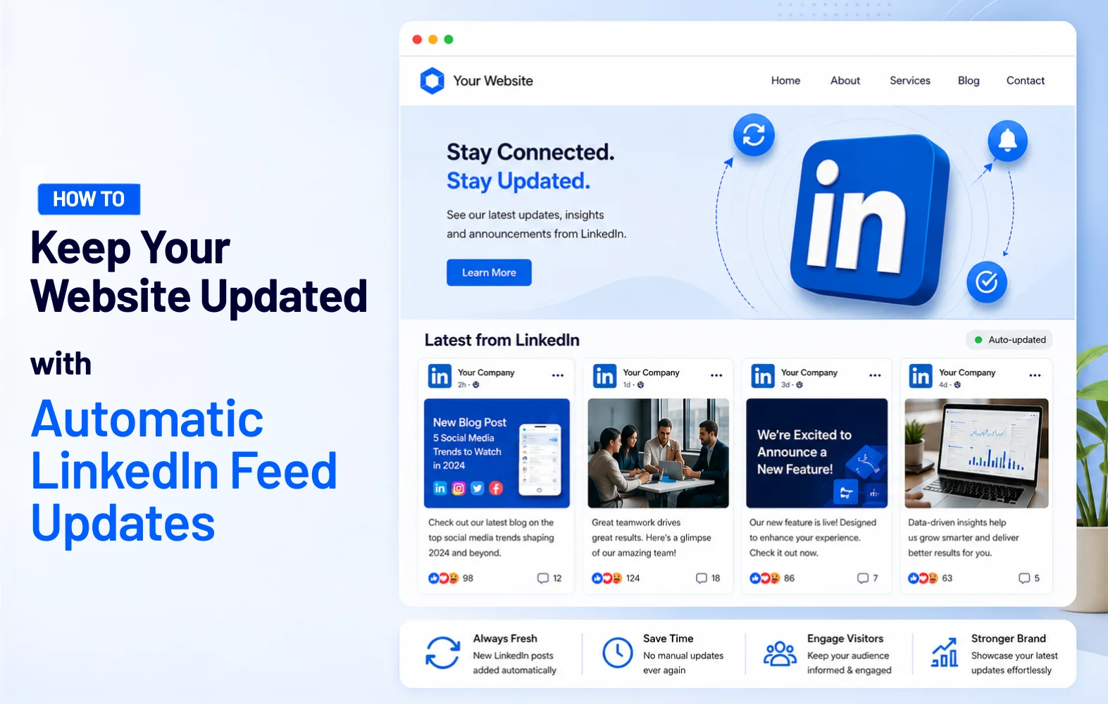 How to Keep Your Website Updated with Automatic LinkedIn Feed Updates