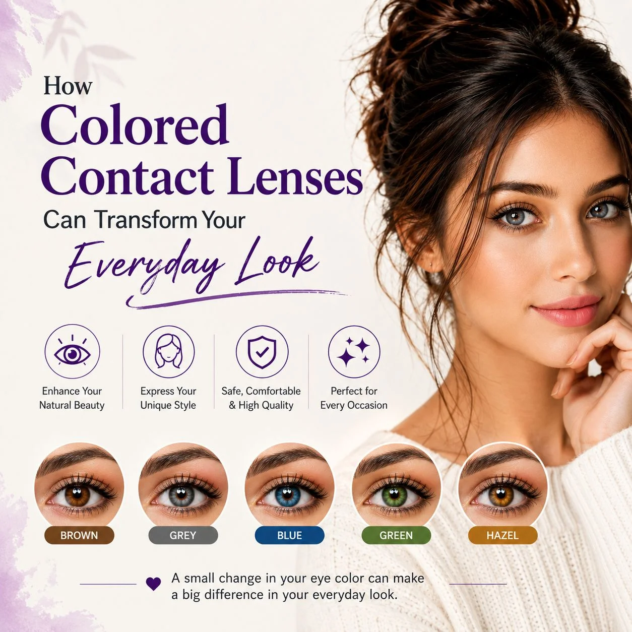 How Colored Contact Lenses Can Transform Your Everyday Look