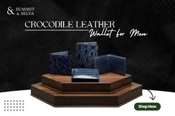 Handcrafted Crocodile Leather Wallet for Men with Luxury Appeal