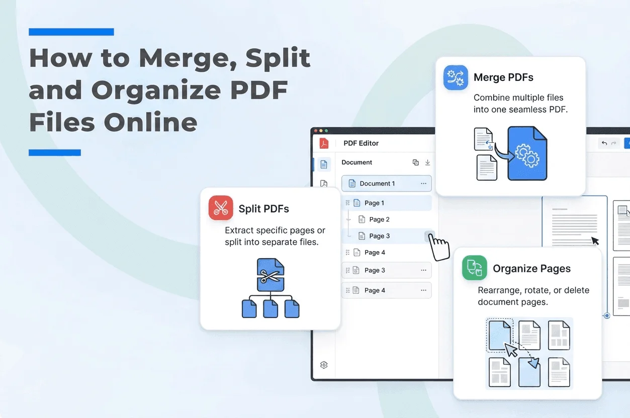 How to Merge, Split and Organize PDF Files Online