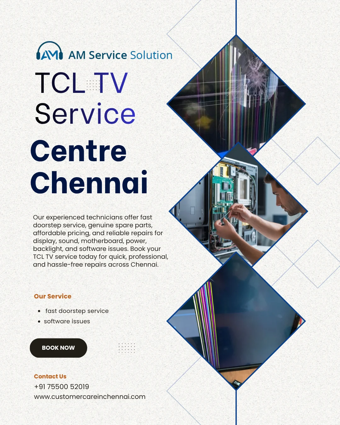TCL TV Service Centre Chennai | AM Service Solution