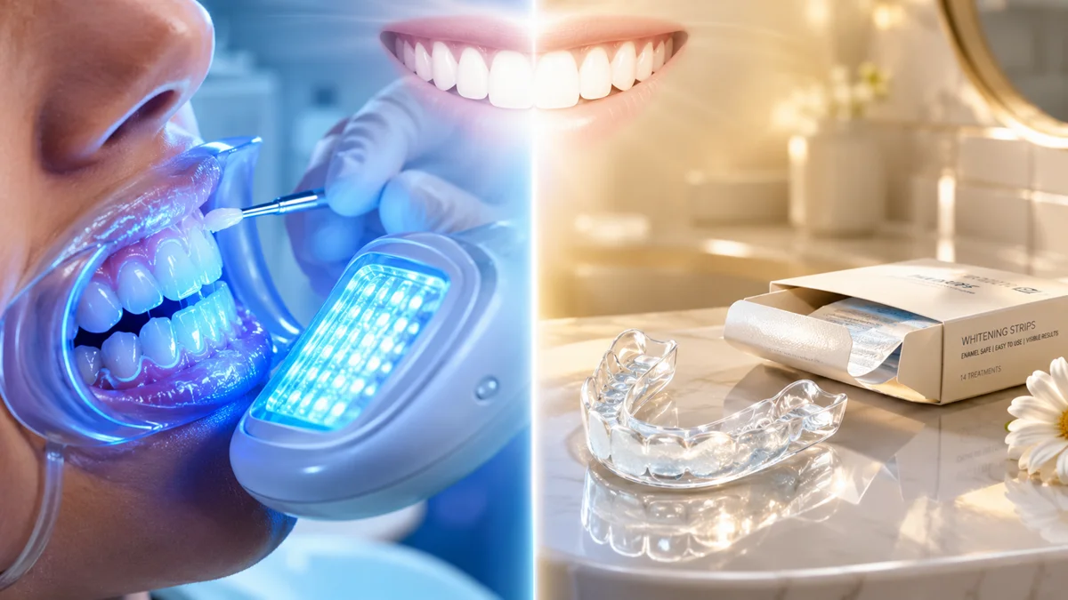 Teeth Whitening Options Compared: In-Office vs At-Home Whitening