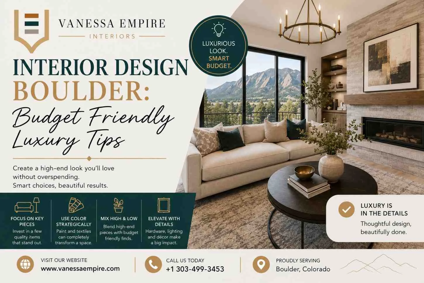 Interior Design Boulder: Budget Friendly Design Tips That Look Expensive