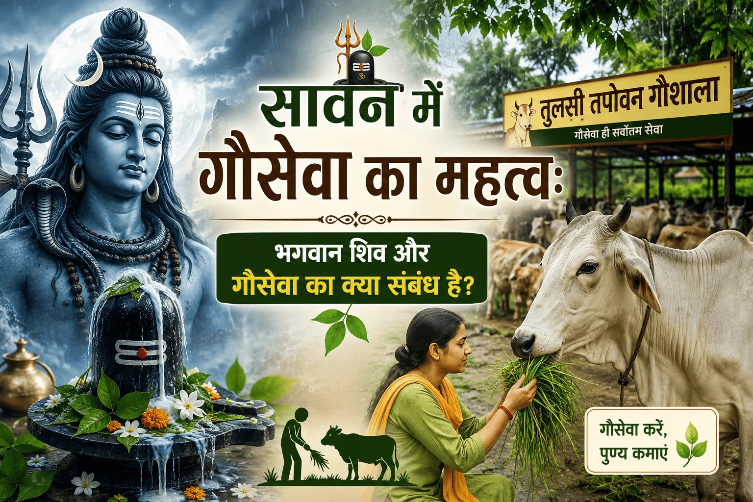 सावन में गौसेवा का महत्व: भगवान शिव और गौसेवा का क्या संबंध है?