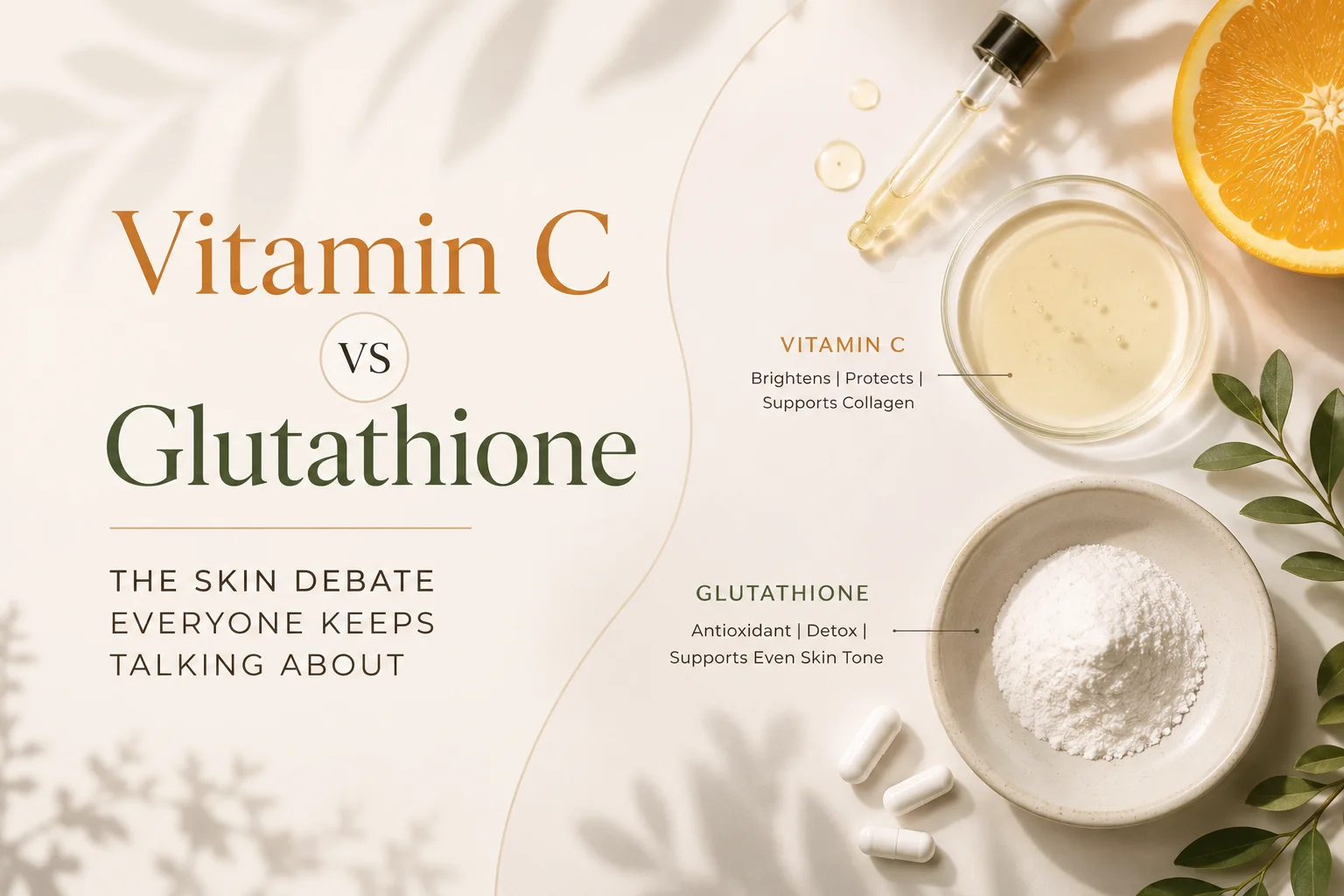 Vitamin C vs Glutathione: The Skin Debate Everyone Keeps Talking About
