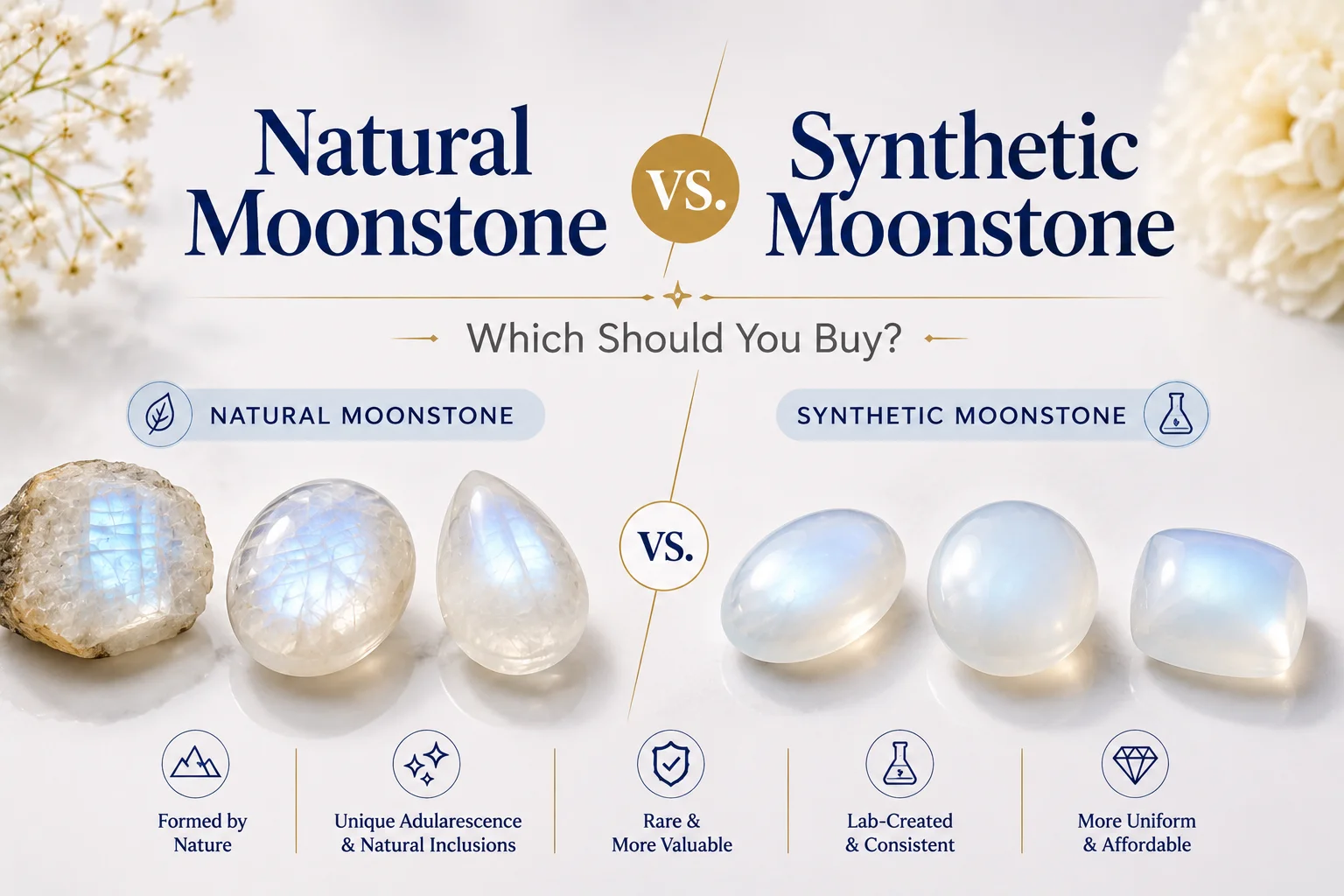 Natural Moonstone vs. Synthetic Moonstone: Which Should You Buy?