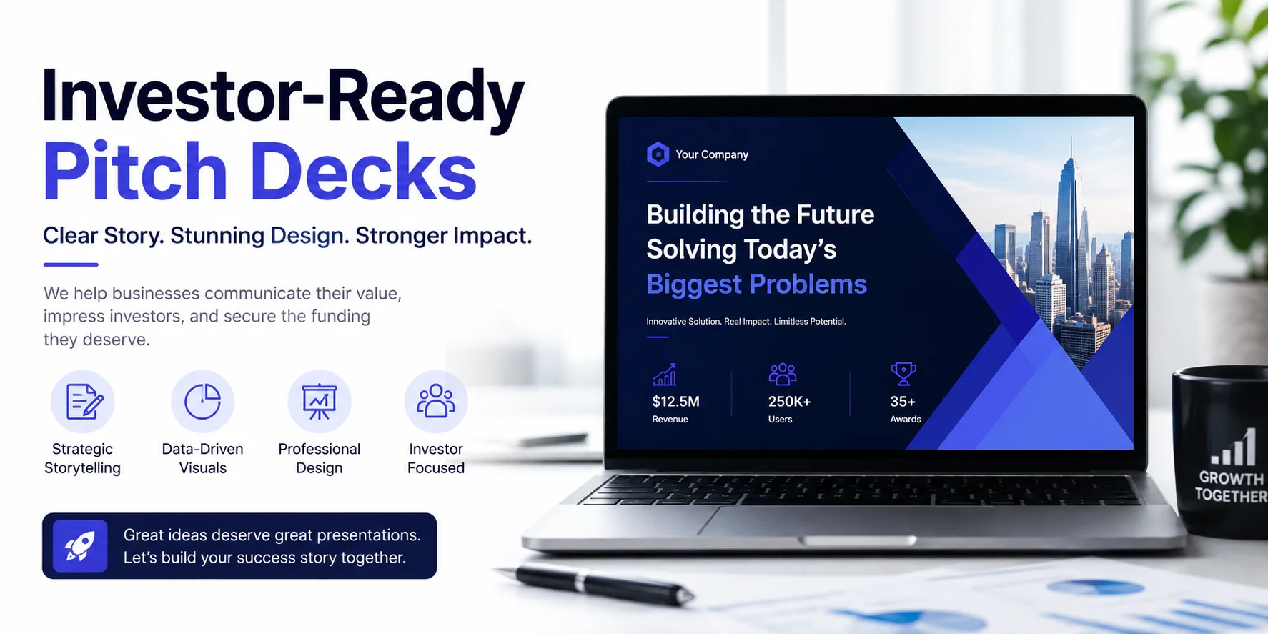 How Pitch Deck Partners Helps Businesses Create Investor-Ready Pitch Decks