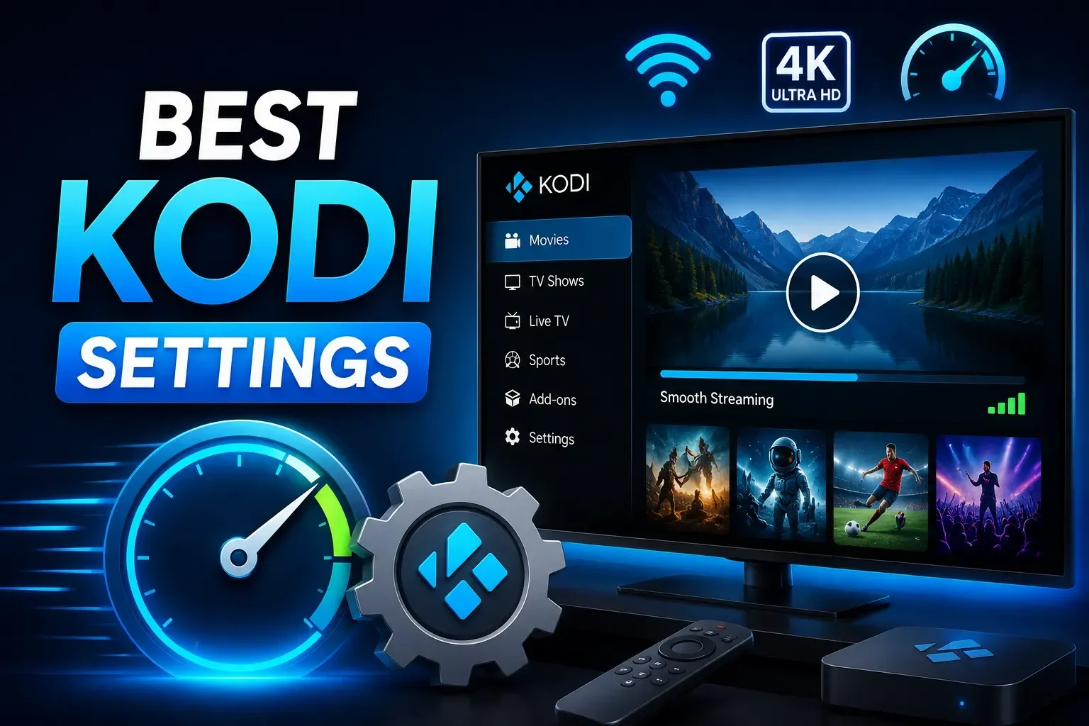 Kodi-Streaming | Bedste instillinger