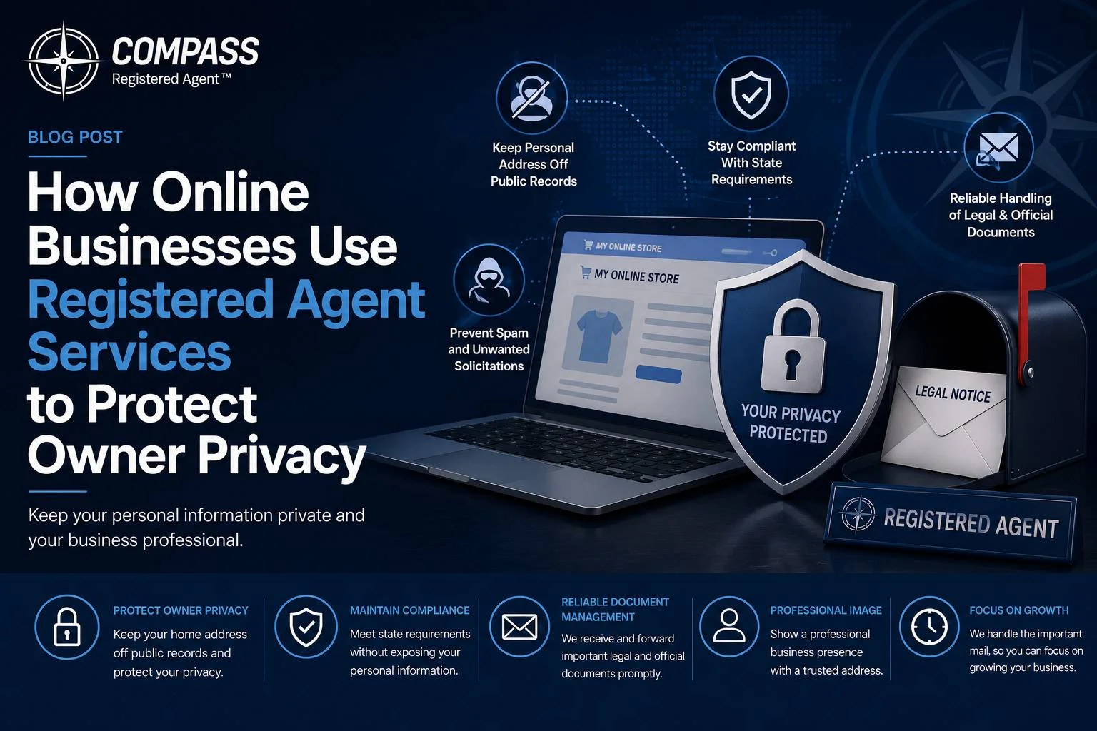 How Online Businesses Use Registered Agent Services to Protect Owner Privacy
