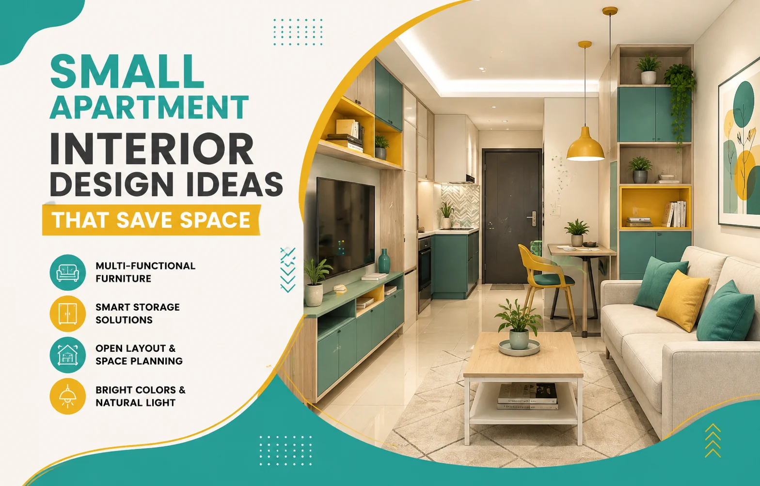 Small Apartment Interior Design Ideas That Save Space