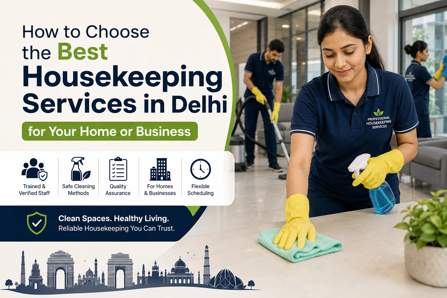 How to Choose the Best Housekeeping Services in Delhi for Your Home or Business