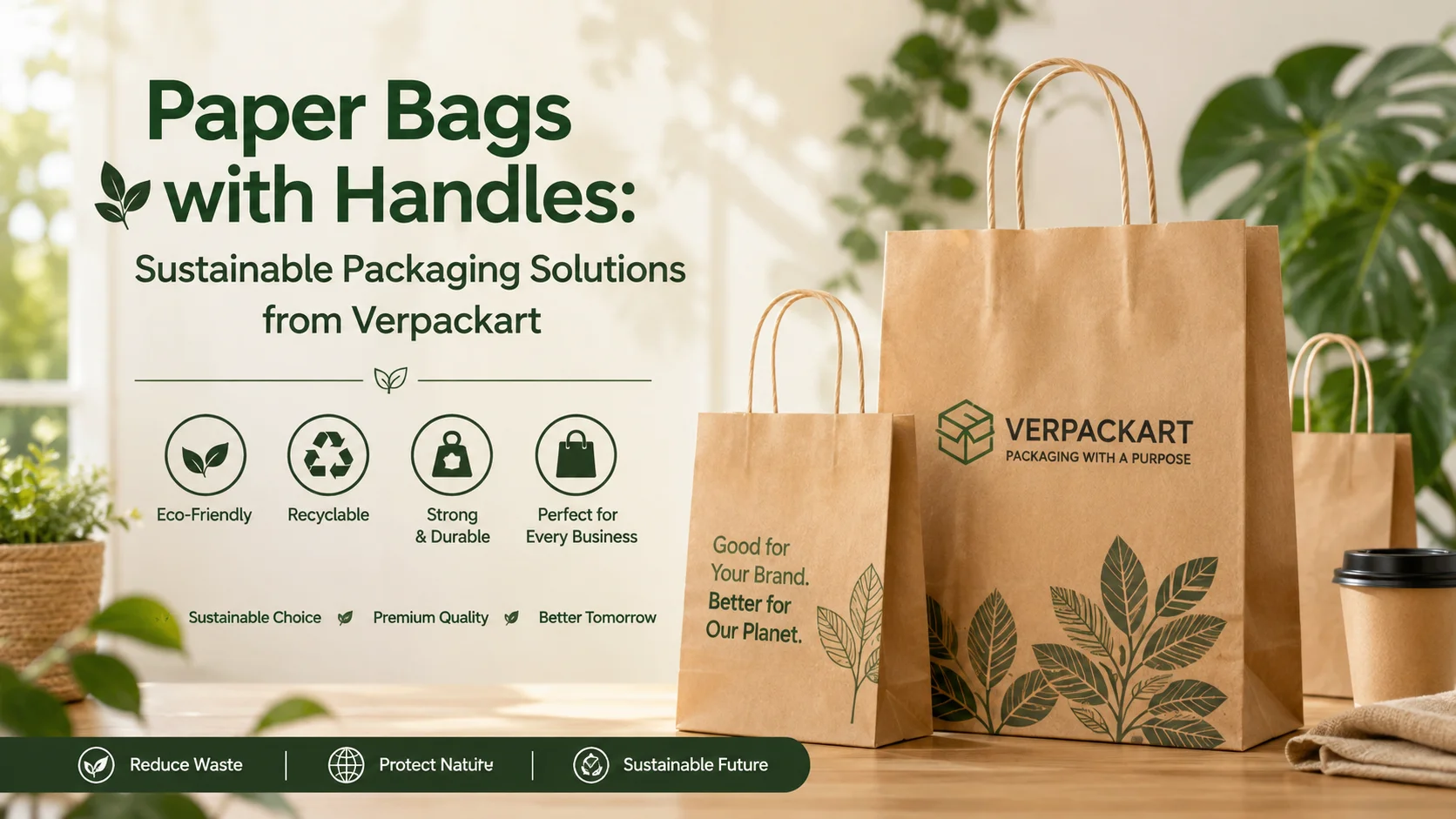 Paper Bags with Handles: Sustainable Packaging Solutions from Verpackart