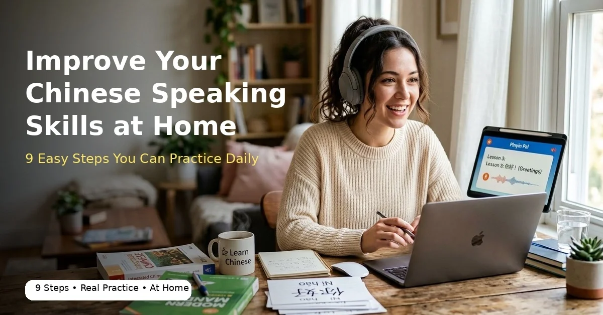 How to Improve Your Chinese Speaking Skills at Home