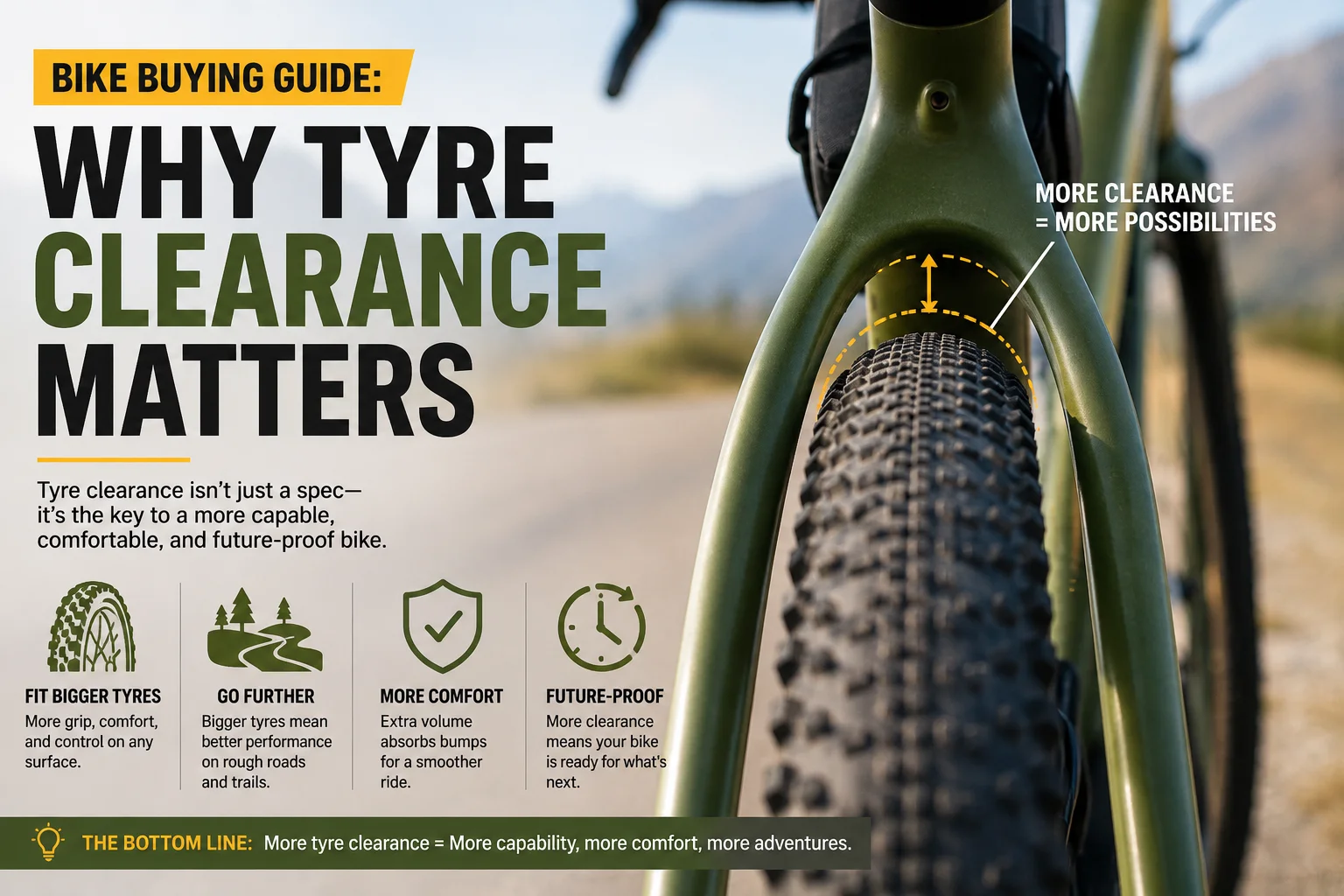 Bike Buying Guide: Why Tyre Clearance Matters